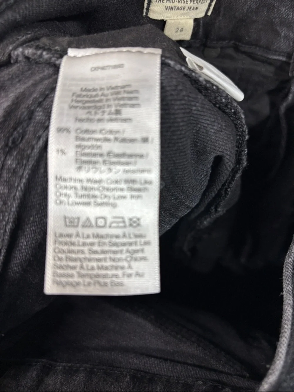 Madewell Slim Straight Black Jeans - Picture 9 of 9